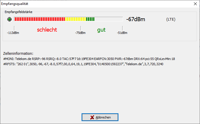 Screenshot BA-ModSet: Schaltfläche „SIM-Karte“ zum Aktivieren/Deaktivieren der PIN-Abfrage